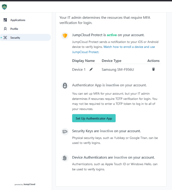 JumpCloud MFA Setup – Advantage Computing
